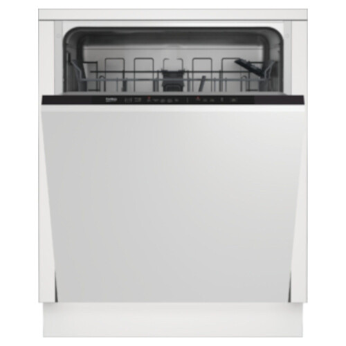 Beko Beko Fully Integrated Standard Dishwasher - Black with Fixed Door Fixing Kit - E Rated