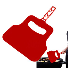 Barbecue Hand Fan Heat Resistant Plastic Manual Flame Blower For Grill Garden Camping Outdoor Red
