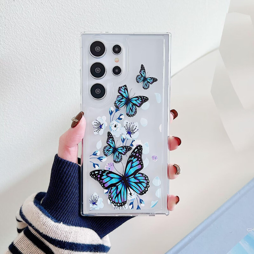 Miagon Butterfly Series Soft Silicone Cover For Samsung Galaxy S23 Ultra 9426802593471