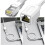 Enhances Stability RJ45 Ethernet Extender Cable Cat6-White 50cm 7