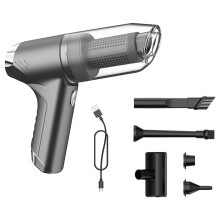 Brushless Motor Vacuum Cleaner for Car, 4000mAh-Brushless gray