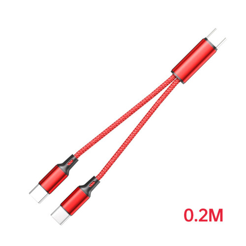 Câble répartiteur de données à charge rapide USB C-1,2 m Noir 2