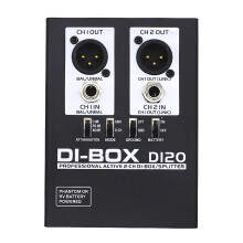 DI20 Sound Active DI BOX Professional 2 Channel DI Box/Splitter