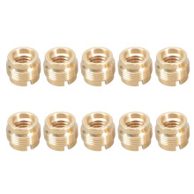 10Pcs 5/8 to 3/8 Threaded Nut Screw Adapters for-Co pper