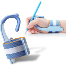 (Medium) Pencil Grip Corrector for Kids Handwriting - Adjustable Anti-Hook Wrist Correctors for Children Students Pen Holding Trainer