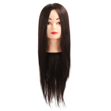Verstellbarer Tischklemmenständer inklusive Übungskopf für Haarstyling-Übungen mit gleichmäßig verteiltem Haar und klarem Haaransatz sowie