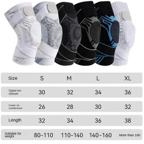 (L,1 pair white)Knee Braces for Knee Pain,Limitless Knee Pro 1