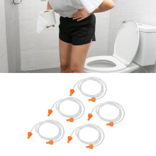 5 Stück PVC Klistierschlauch 5,2 ft Universaler Darmreinigungsschlauch für Zuhause