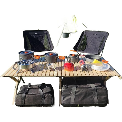 Camping Storage Bag with Large Capacity, Adjustable Shoulder Strap, Multiple Pockets for Picnic 1
