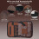 Golf accessory bag,  leather, stylish organizer, unique gift. 4