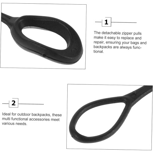 5 pieces backpack zipper puller zipper pull luggage zipper pull replacement zipper pull for jackets zipper pull for bags 1