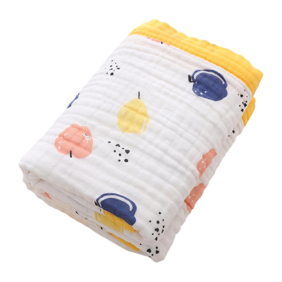 Infant Gauze Bath Blanket, 6Layer, Large 120x150cm, QuickDry and Breathable for Delicate Skin