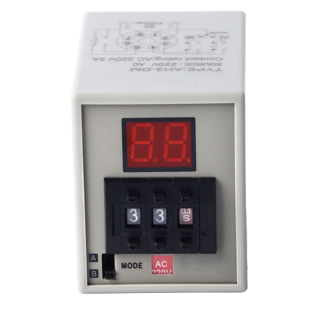 Delay Timer Relay With Led Display Stable Performance Dual Mode Delay Timer Relay For Automated Control Circuit Digital Display Freely Set Versatile 9169997740212