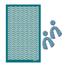 Screen Printing Kit 9x15cm Silk Screen Printing Stencils for Polymer Clay Reusable Screen Printing Kit Mesh Transfer Craft Printing Jewelry Style 5