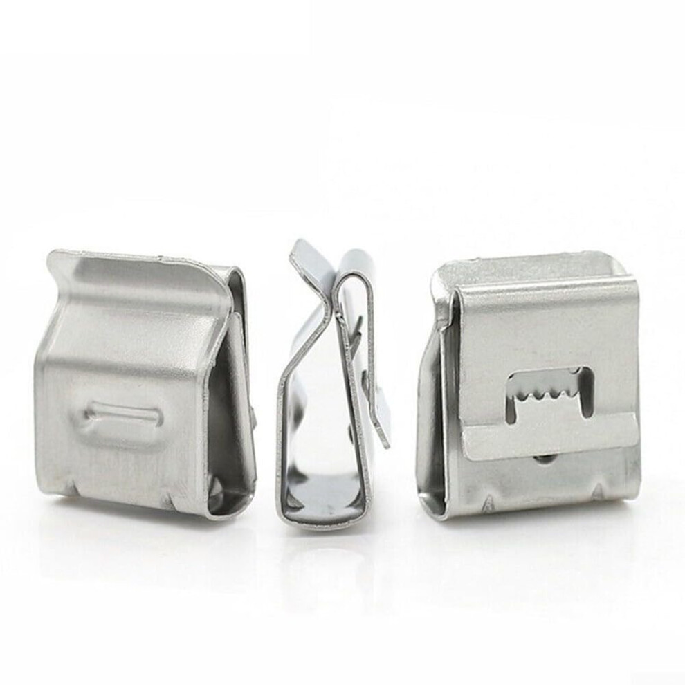 304 Stainless Steel Solar Cable Clips Dual Compression Grip For Easy Pv Cable Removal 20Pcs 9189345133923