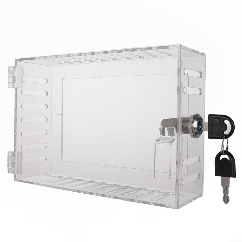 Thermostat Lock Box With 2 Keys, Transparent Acrylic Thermostat Protective Case, Thermostat Guard Box For Restaurants, Wall Ac Panel, School. 9365049053976