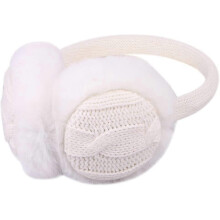 Ladies Earmuffs Plush Earmuffs Ear Muffs Winter Ear Warmers Heilwiy Gift white