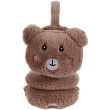 Cute Bear Winter Thick Fleece Warm Earmuffs for Girls Boys Ladies Flexible Ear Covers Thicken Plush Ear Warmer Kids Faux Fur Warm Earflaps