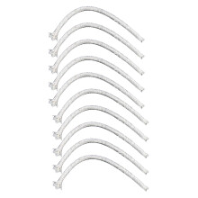 Cotton wick for oil lamps, 15 cm, round, braided cotton wick, replacement wick for oil lamps, 10 pieces