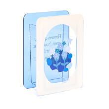 Blue Acrylic Vase Versatile Centerpiece for Decor Modern Arch Shaped Vase Durable Clear Acrylic Decorative Vase for Floral Arrangements