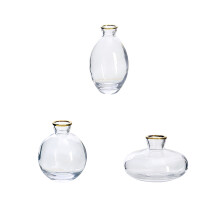 Decorative Glass Vase Spherical Glass Bottles Elegant Centerpiece Vase Potion Style Glass Bottle Clear Glass Bottle With Cork For Home Decor