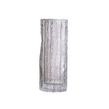 Thickened Glass Cylinder Vase With Star Base Ripple Design Elegant Clear Flower Vase Multifunctional Home Decor Vase Ideal For Centerpiece And Gift