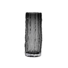 Thickened Glass Cylinder Vase With Star Base Ripple Design Elegant Clear Flower Vase Multifunctional Home Decor Vase Ideal For Centerpiece And Gift