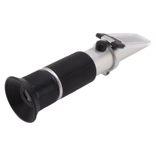 Milk Meter Refractometer 0-20% Handheld Auto Temp Aluminum Sensor