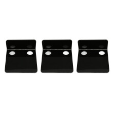 Kleine Acryl-Wandhalterung für Überwachungskameras, 9,9x9,9x4,5 cm, Schwarz