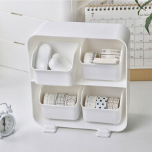 Vier Fächer Desktop-Organizer, Kunststoff-Schubladen für den Tisch