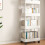 Adjustable Layer Storage Cart With Lockable Wheels, Rolling Storage Cart 5 Tier Organizer Mobile Shelving Unit Spacious Storage Solution Sturdy And La 5