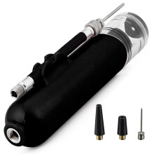 Basketball Pump Portable Air Pump for Sports Balls, Volleyball and Football, Compact Ball Pump with Adapters