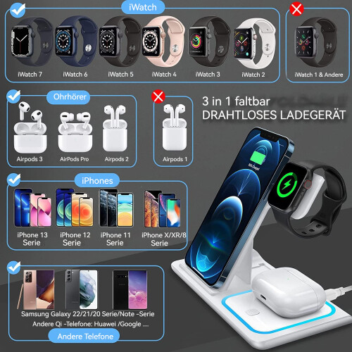 Φορητός φορτιστής για φόρτιση Apple Watch, ασύρματο Power Bank με οικολογική μπαταρία 1