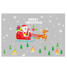 Reusable Christmas Greeting Cards, Environmentally Friendly Self-Adhesive PVC Decorations With Assorted Design And Magnetic Closure, Suitable For