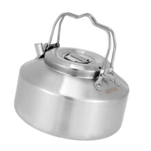 Camping Water Kettle 900ml Lightweight Compact Tea Brew Kettle with Double Handle for Boiling Coffee and Tea