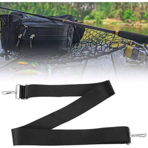 Elastic Nylon Belt Adjustable Shoulder Bag Replacement Strap Black 150 cm 2