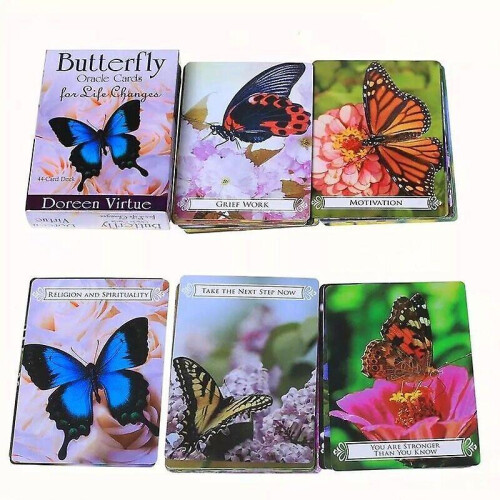 Butterfly Oracle Cards: 44 Cards Tarot Deck English Version Divination Oracle 1
