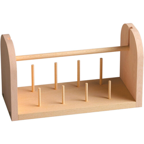 9 Spools Wooden Thread Holder Spool Rack Thread Organizer for Embroidery Sewing Thread 1