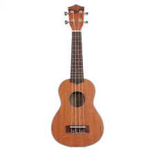 Lightweight Acoustic Ukulele with Sapele Top, Traditional Tenor Ukulele Style 4-String Portable Instrument, Wider Nut Design for Comfortable Playing,
