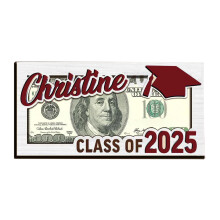 Graduation Wooden Clip for Him Son Daughter Red