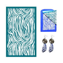Screen Printing Set, 9 x 15 cm, Screen Printing Stencils for Polymer Clay, Reusable Kit, Style 12