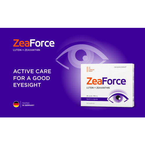 ZeaForce Lutein Zeaxanthin Natural Support 30Caps 2