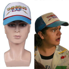Stranger Things Season 4 Dustin Thinking Hat Cap Sunshade Baseball Cosplay Adult