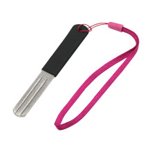 Grinding Stone for Fish Hooks, Double-Sided Sharpener Tool, Black Fishhook Sharpening File, Durable Fishing Accessory