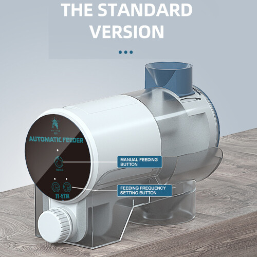 Automatic Fish Feeder with Timer, 220ml, Adjustable & Wireless