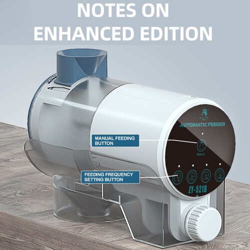 Automatic Fish Feeder with Timer, 220ml, ABS, Adjustable Volume
