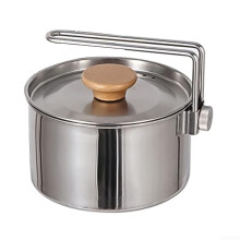 Portable Camping Kettle 1L: Durable, Versatile Kettle And Cooker For Hiking, Picnics, Travel, Backpacking Cookware