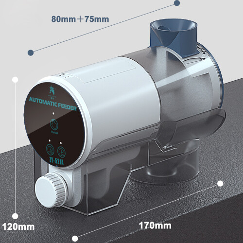Automatic Fish Feeder with Timer, 220ml, Adjustable & Wireless 2