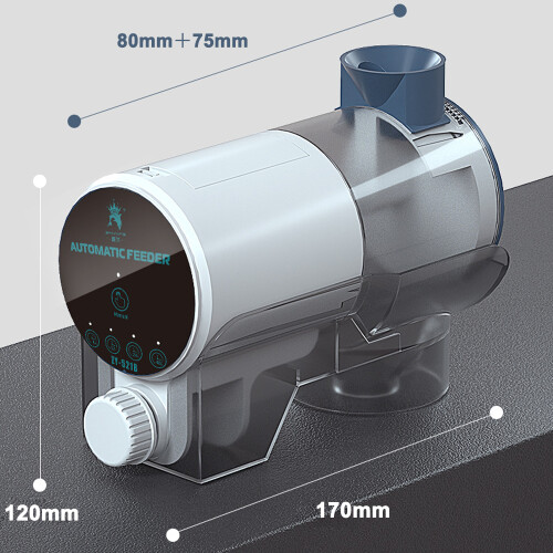 Automatic Fish Feeder with Timer, 220ml, ABS, Adjustable Volume 2