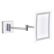 Makeup Mirror WallMounted, HD Fill Light Foldable LED Vanity Mirror
